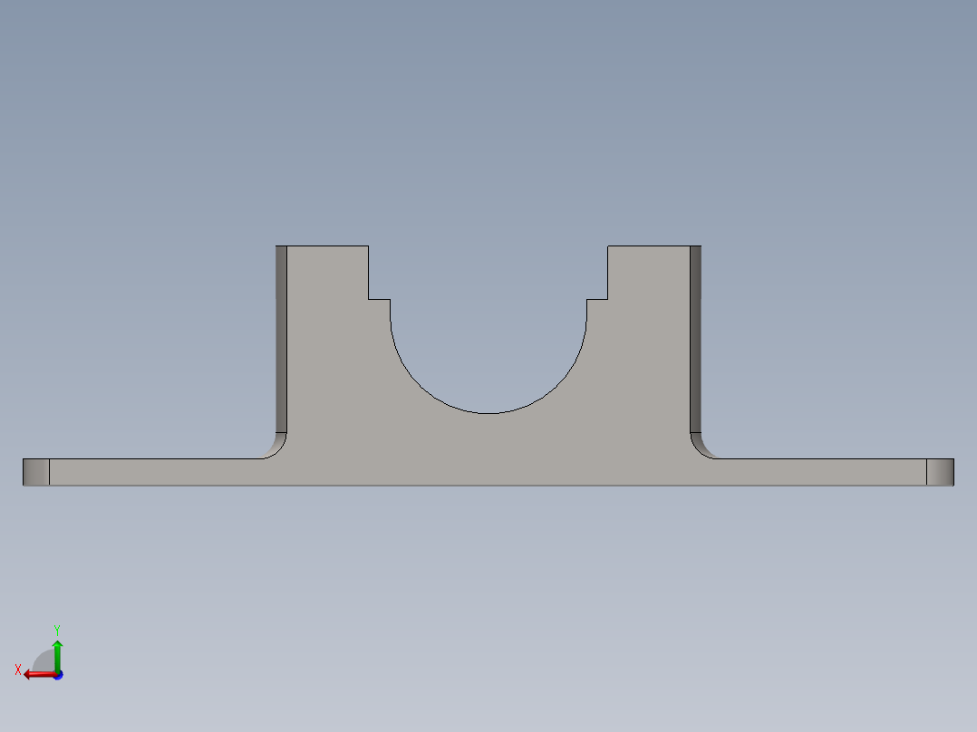 直立式轴承座后视图