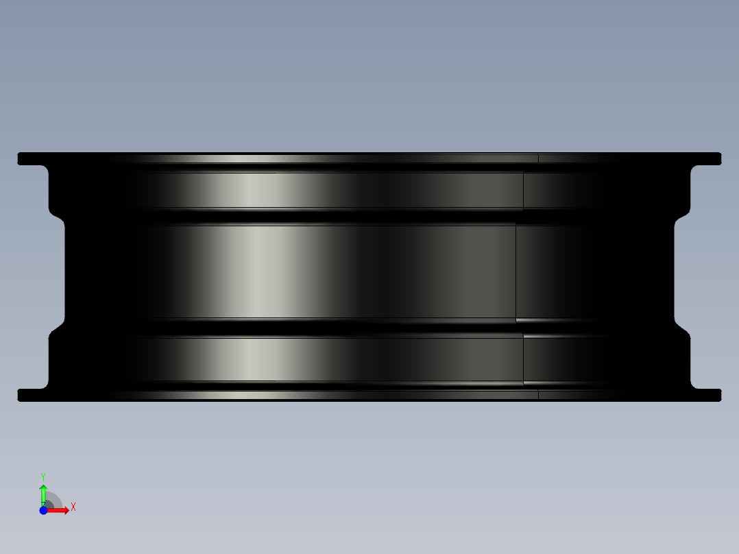 铝合金轮辋前视图