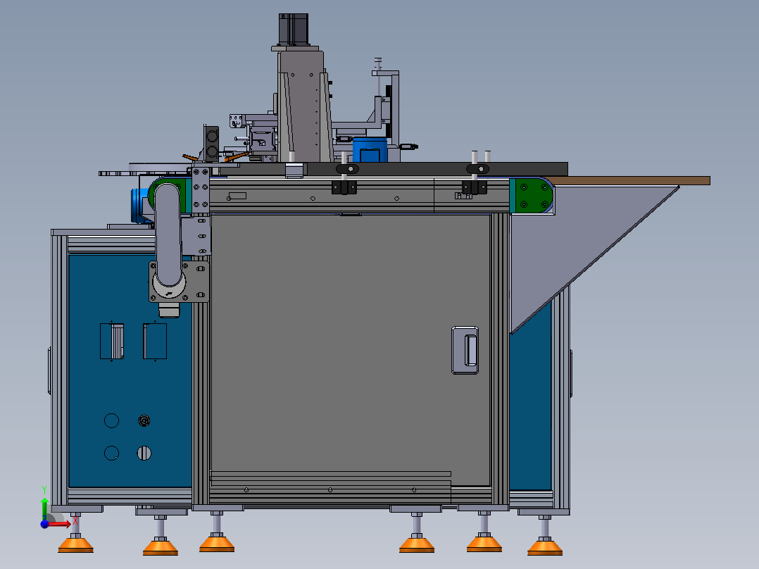 LXYC-BOSS滚子-尺寸检测机前视图