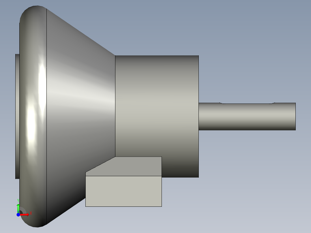 STW28-气胀轴安全夹头-连接轴20配磁粉制动器前视图