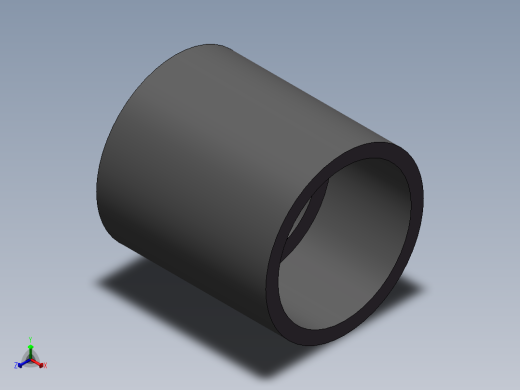 COUPLING__DN50_PN10_UPVC正等轴测缩略图