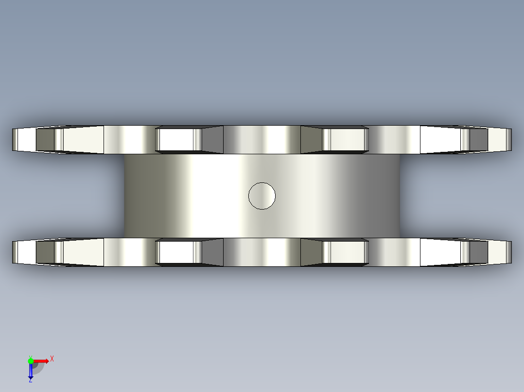 PCBBS30-C212A-381倍速链轮9齿DC俯视图