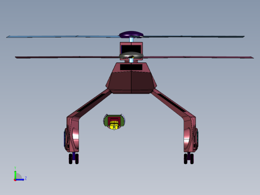 车辆运输中空直升机左视缩略图