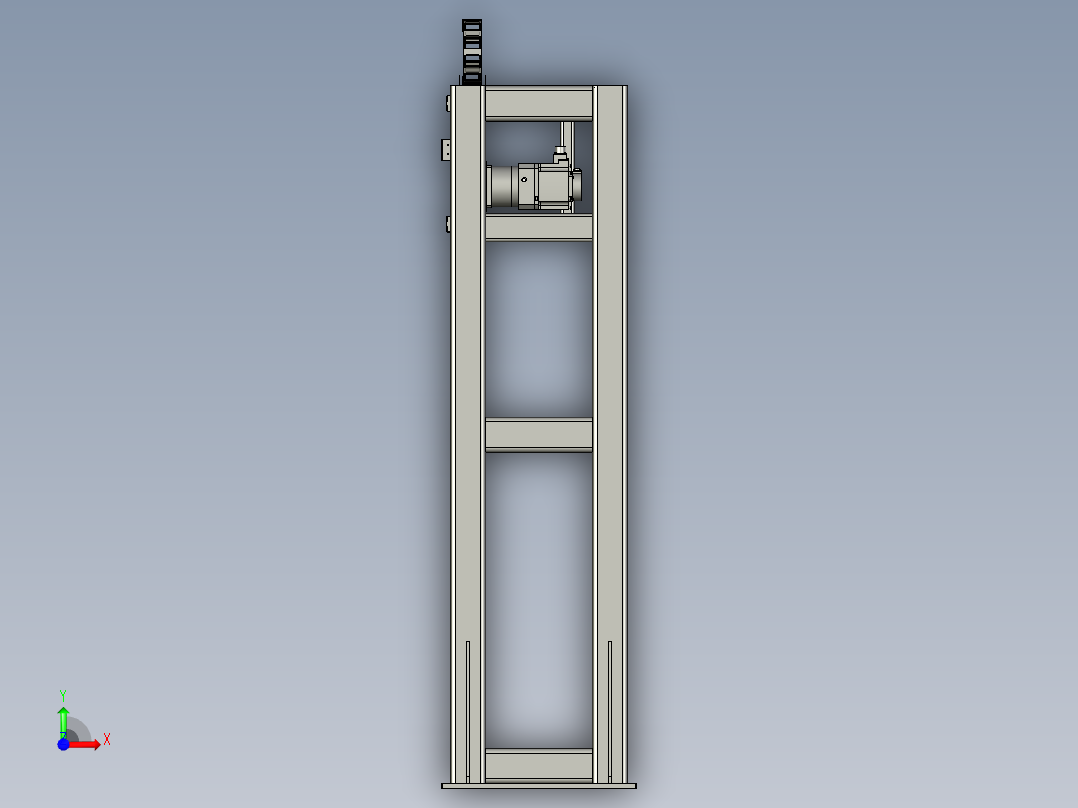 8042-0310-0000纸皮添加机架组件-8262前视图
