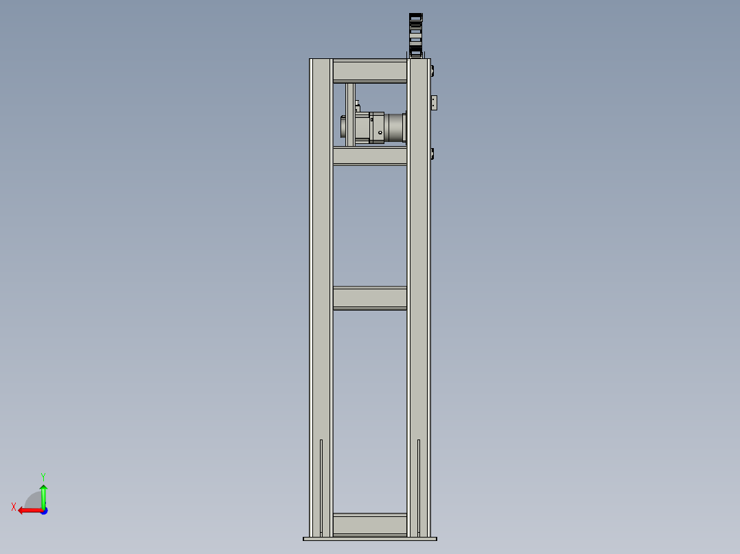 8042-0310-0000纸皮添加机架组件-8262后视图