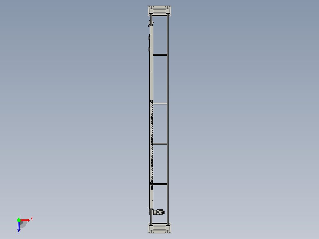8042-0310-0000纸皮添加机架组件-8262俯视图