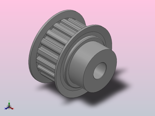 小凸缘型梯形齿同步带轮XL型_SXLDC-18-050-dc8-A