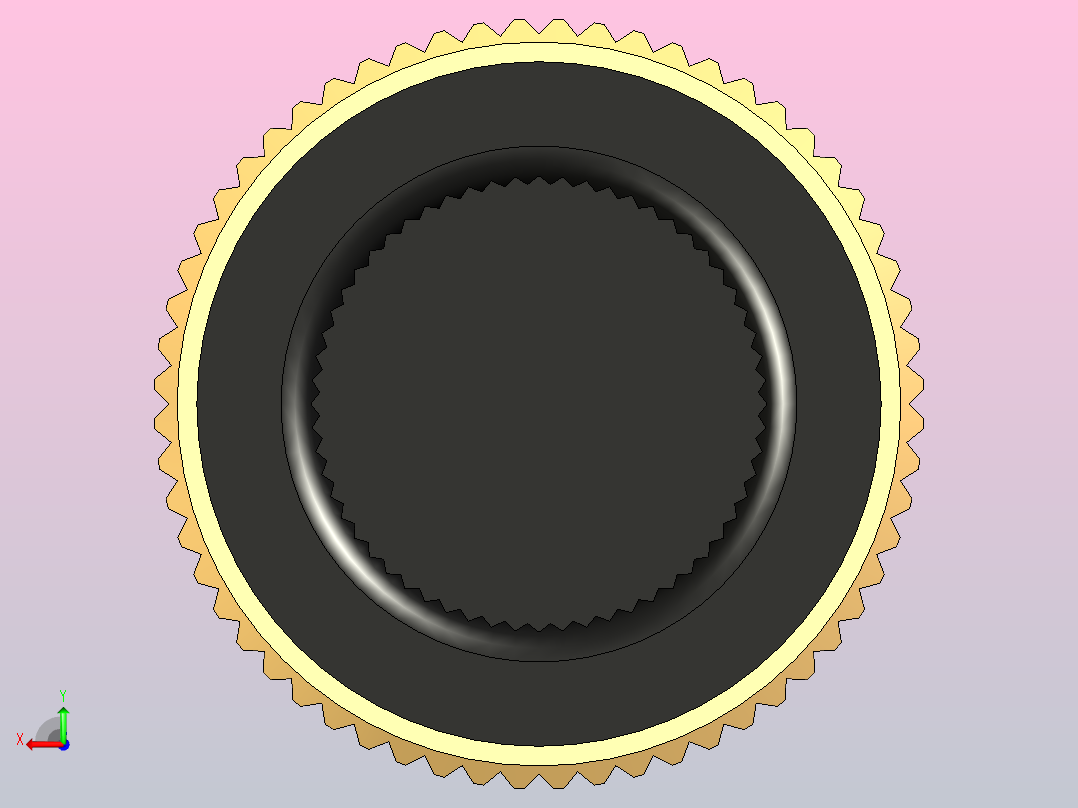 Thonk - Bastl型铝制旋钮后视图