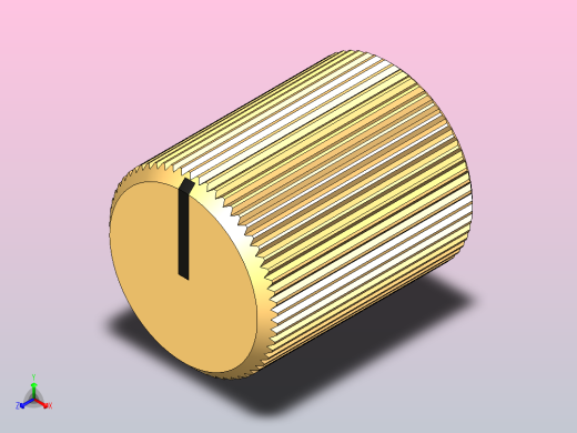 Thonk - Bastl型铝制旋钮正等轴测缩略图