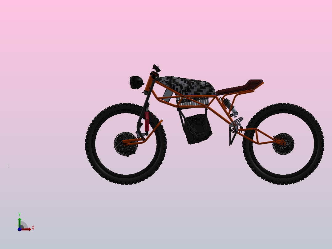 VLR电动自行车大黄蜂前视图