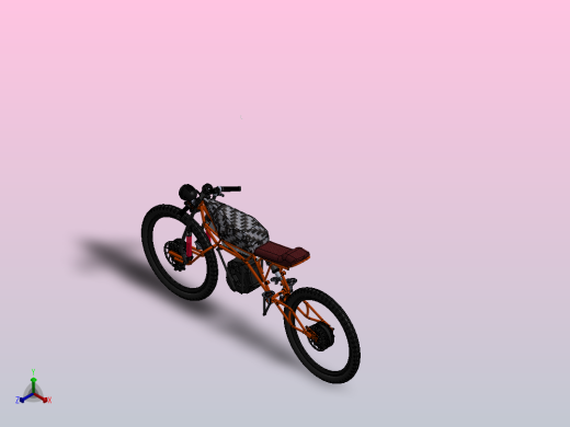 VLR电动自行车大黄蜂正等轴测缩略图