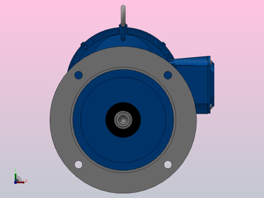 RXF67法兰轴伸式安装斜齿轮减速机RX67-Y1.1-4P-90S-M1-0°-Φ250前视缩略图