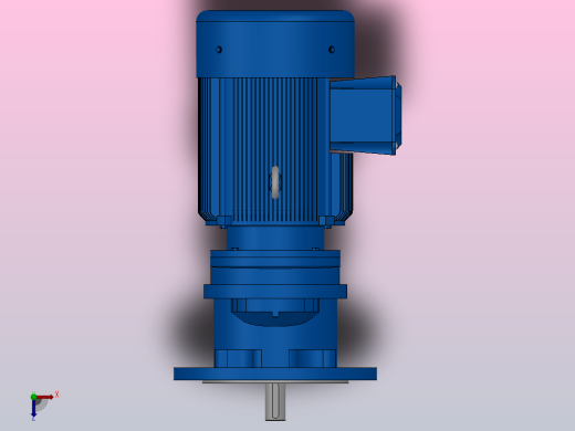 RXF67法兰轴伸式安装斜齿轮减速机RX67-Y1.1-4P-90S-M1-0°-Φ250俯视缩略图