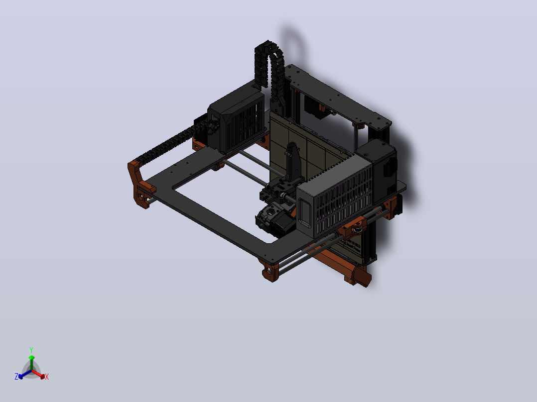 Prusa i3 MK3 r3-3D打印机正等轴测图