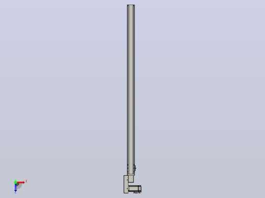 皮带直线轴半封闭可选导轨TPA-HNB-65S-90-L1400-ML-Y-P10-N3俯视缩略图