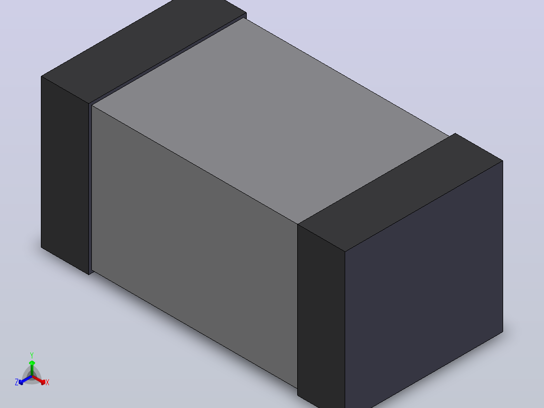 电子器件Capacitor 1206主视图