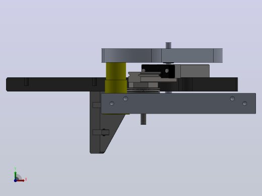 用于测试印刷电路板组件的肘节夹3D数模图纸 Solidworks设计前视缩略图