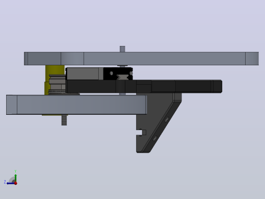用于测试印刷电路板组件的肘节夹3D数模图纸 Solidworks设计右视缩略图