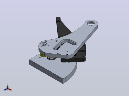 用于测试印刷电路板组件的肘节夹3D数模图纸 Solidworks设计正等轴测缩略图