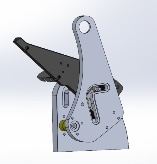 用于测试印刷电路板组件的肘节夹3D数模图纸 Solidworks设计缩略图