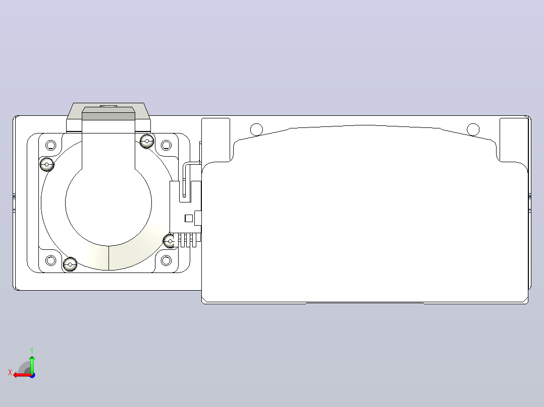 日规模组半封闭丝杆TPA-HNR-140D-2010C-L750-MR-C-P40-N3后视图