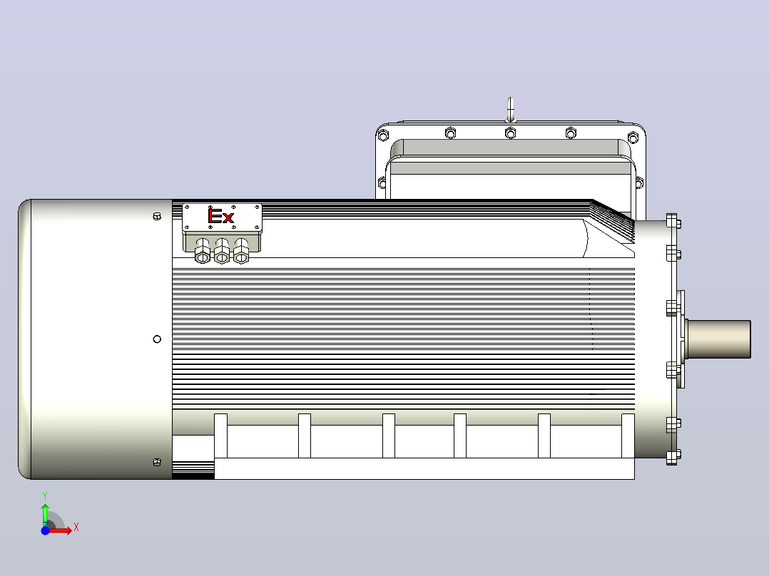 YB2系列高压隔爆型三相异步电动机（10kV）[YB2 5602-4 WF1]前视图