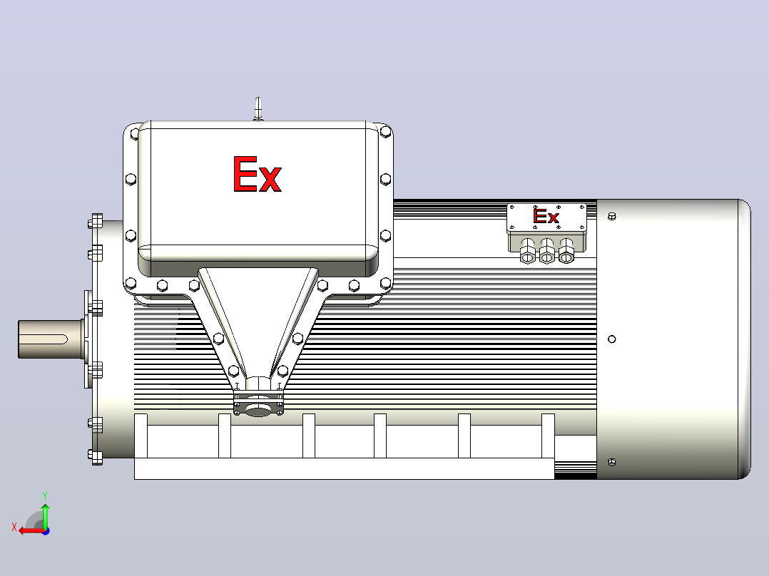 YB2系列高压隔爆型三相异步电动机（10kV）[YB2 5602-4 WF1]后视图