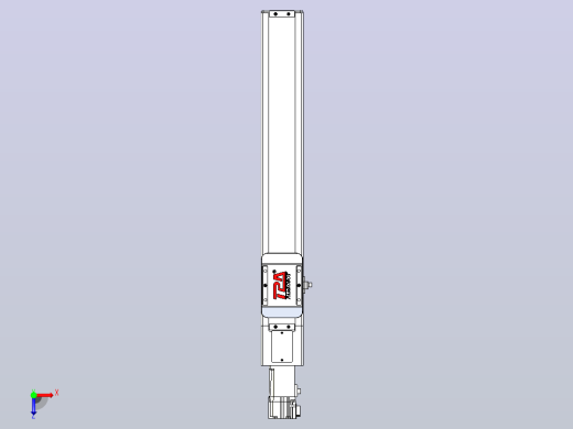 滚珠丝杠直线轴带导轨全封闭TPA-HCR-65S-1610C-L350-M-Y-P10-N3俯视缩略图