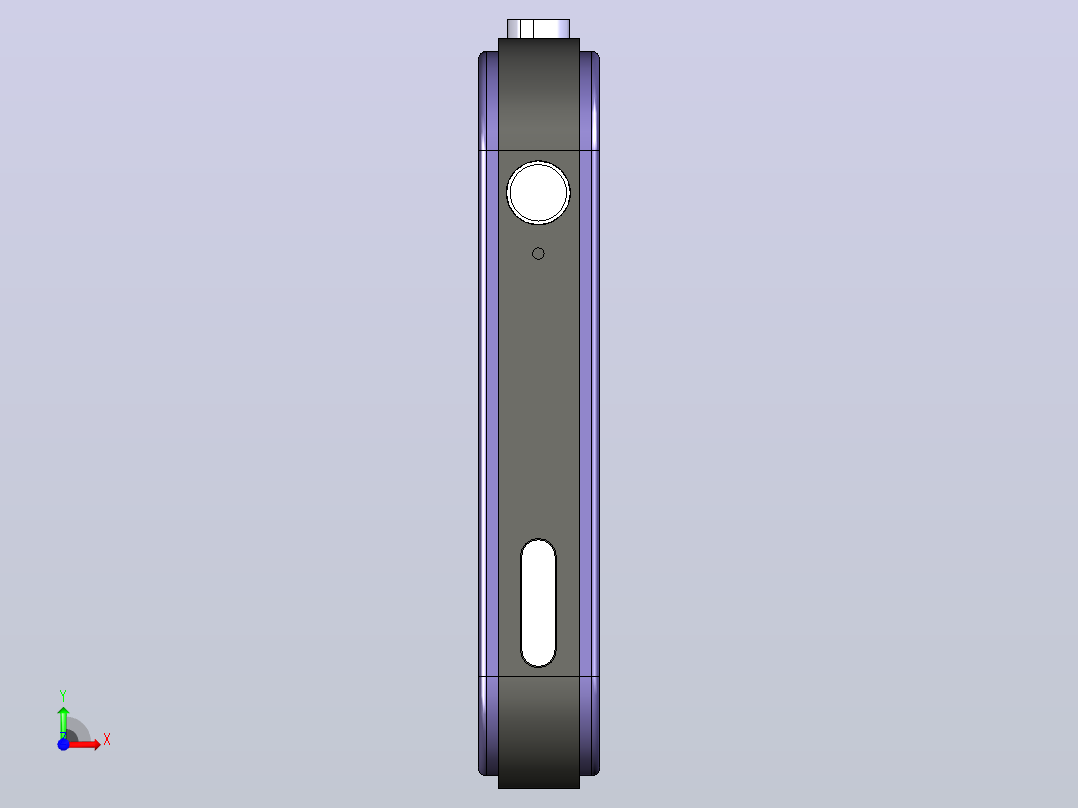 在catia 115中设计移动设备前视图