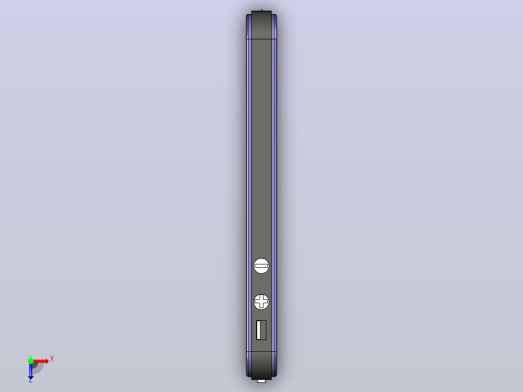 在catia 115中设计移动设备俯视图