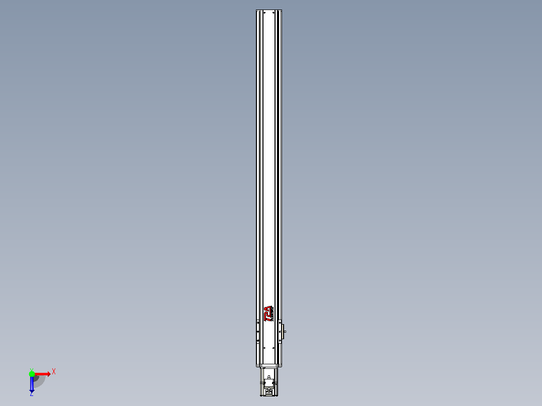 日规模组半封闭丝杆TPA-HNR-85S-1610C-L1000-M-C-P20-N3俯视图