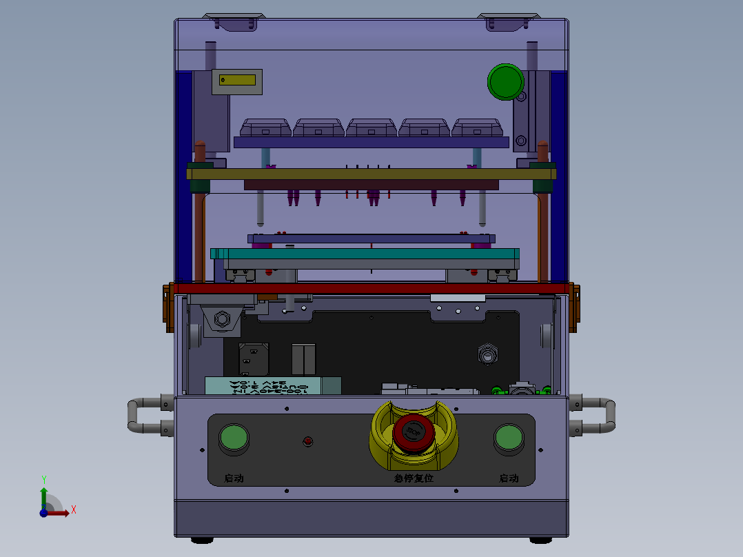 10连片测试治具前视图