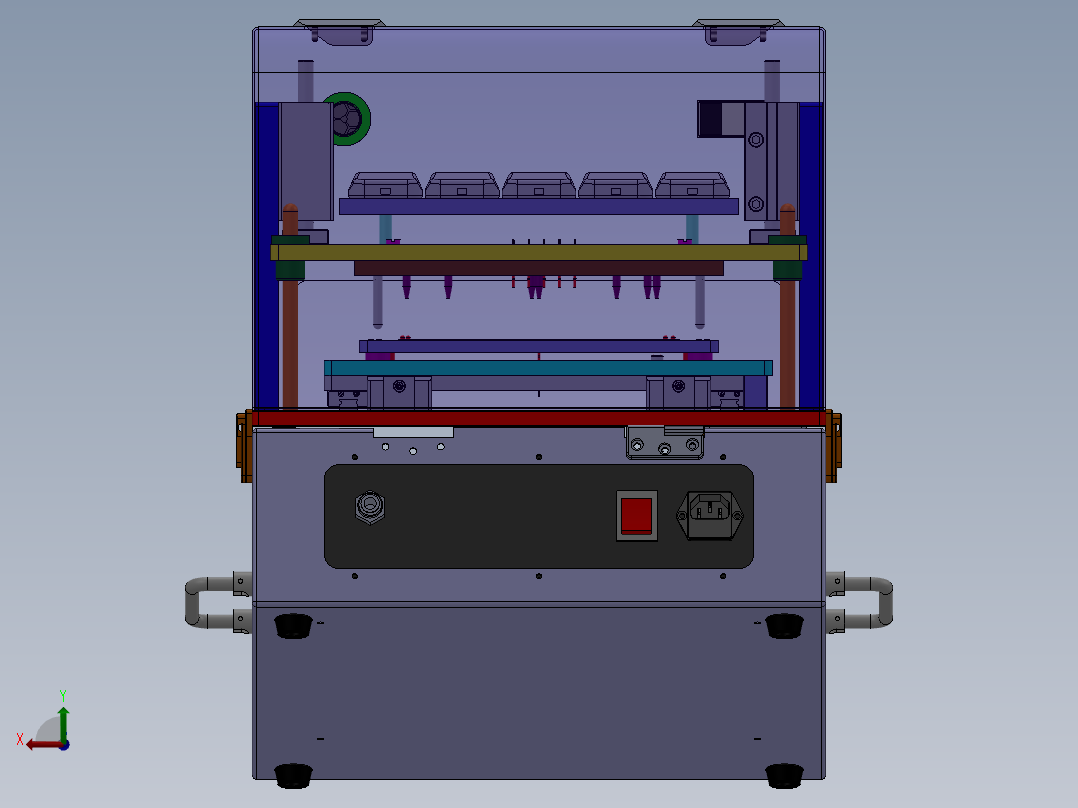 10连片测试治具后视图