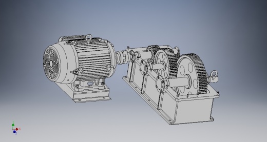 马达带动齿轮箱传动设备缩略图
