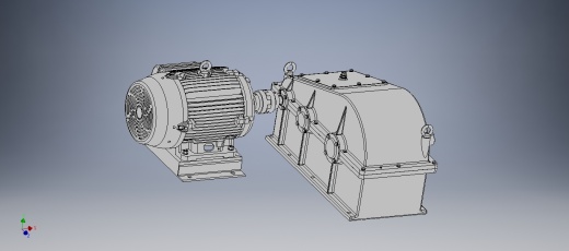 马达带动齿轮箱传动设备缩略图