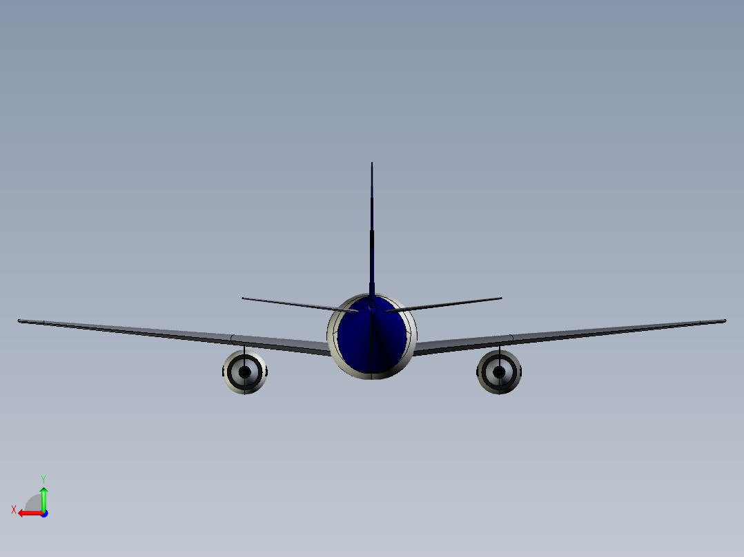 空客A300主线客机后视图