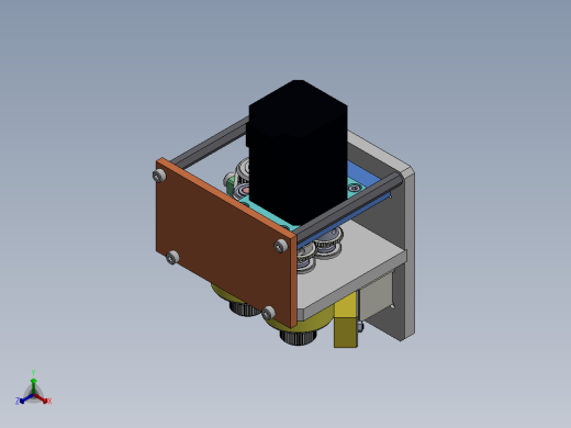 170海绵清洁机构(1)正等轴测缩略图
