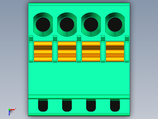DEGSON 15EDG 系列 2.5mm 接线端子包-15EDGKD-2.5-04P-14-00AH俯视缩略图