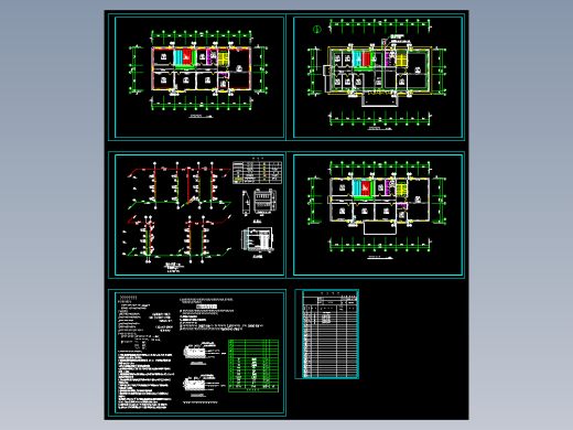 某镇政府办公楼采暖设计图
