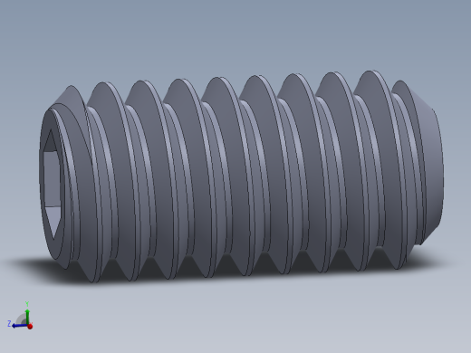 UNC 平头紧定螺钉-UNC SET SCREW 8-32 x0.3125.SLDPRT