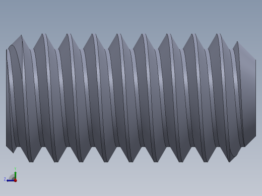 UNC 平头紧定螺钉-UNC SET SCREW 8-32 x0.3125.SLDPRT右视缩略图