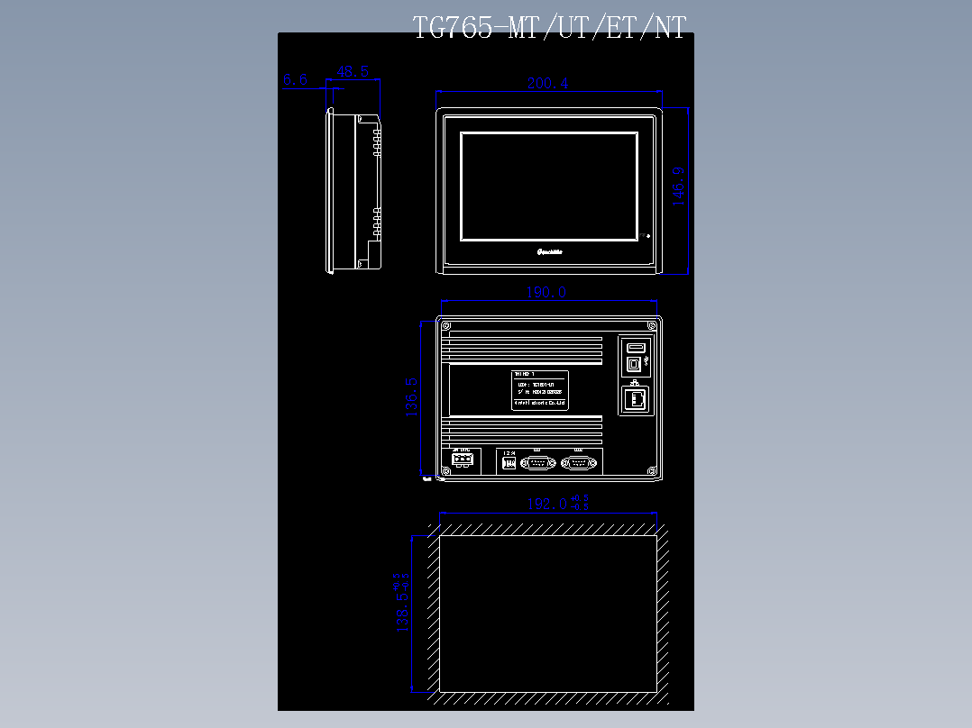 人机界面TG765-MTUTETNT