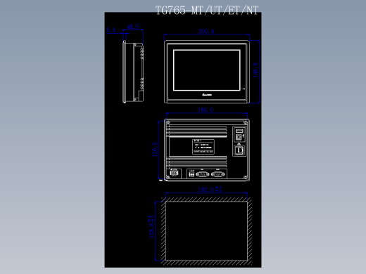 人机界面TG765-MTUTETNT