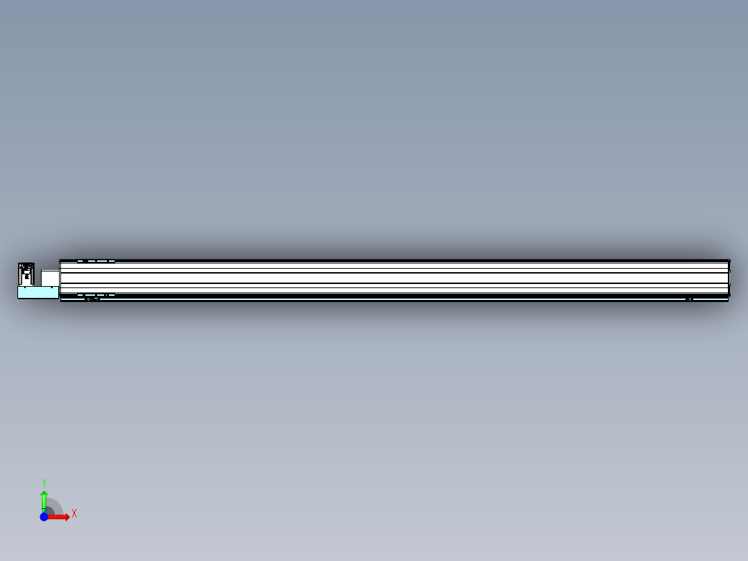 威洛博VBF同步带传动一般环境VBF14-L45-S2200-BL-ZP40-C3前视图