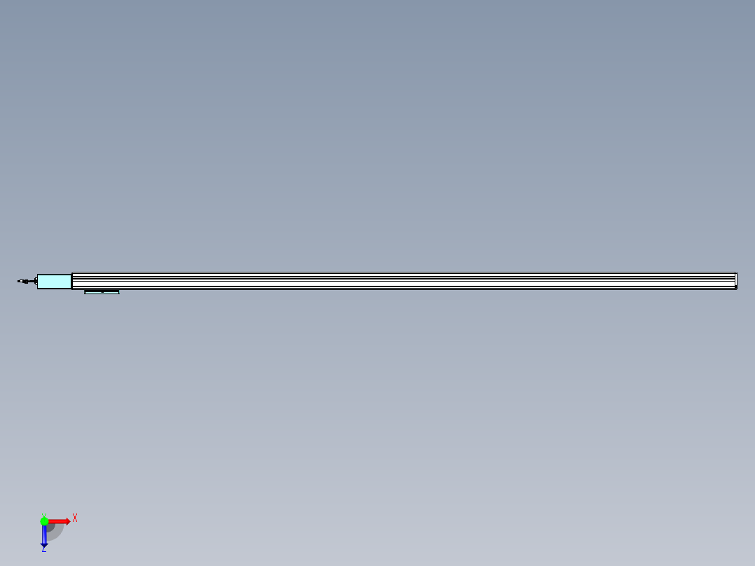 威洛博VBC同步带传动一无尘环境VBC14-L45-S2700-BR-ZP40-C3俯视图