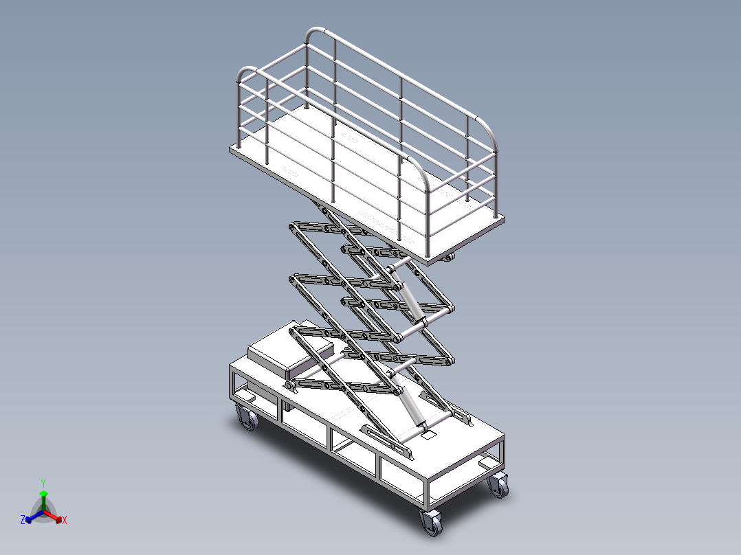 00剪叉升降机正等轴测图