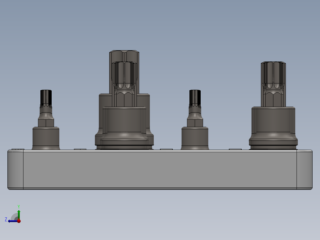 Carlyle Torx 螺丝刀套装 3DP右视图