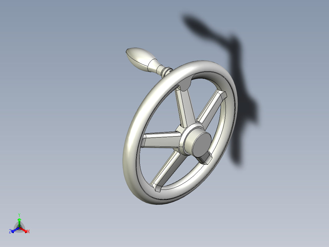 塑膠手輪NRP,RP-3D多系列多零件图纸模型主视图