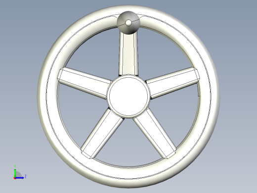 塑膠手輪NRP,RP-3D多系列多零件图纸模型左视缩略图