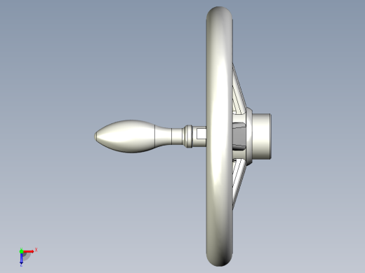 塑膠手輪NRP,RP-3D多系列多零件图纸模型俯视缩略图